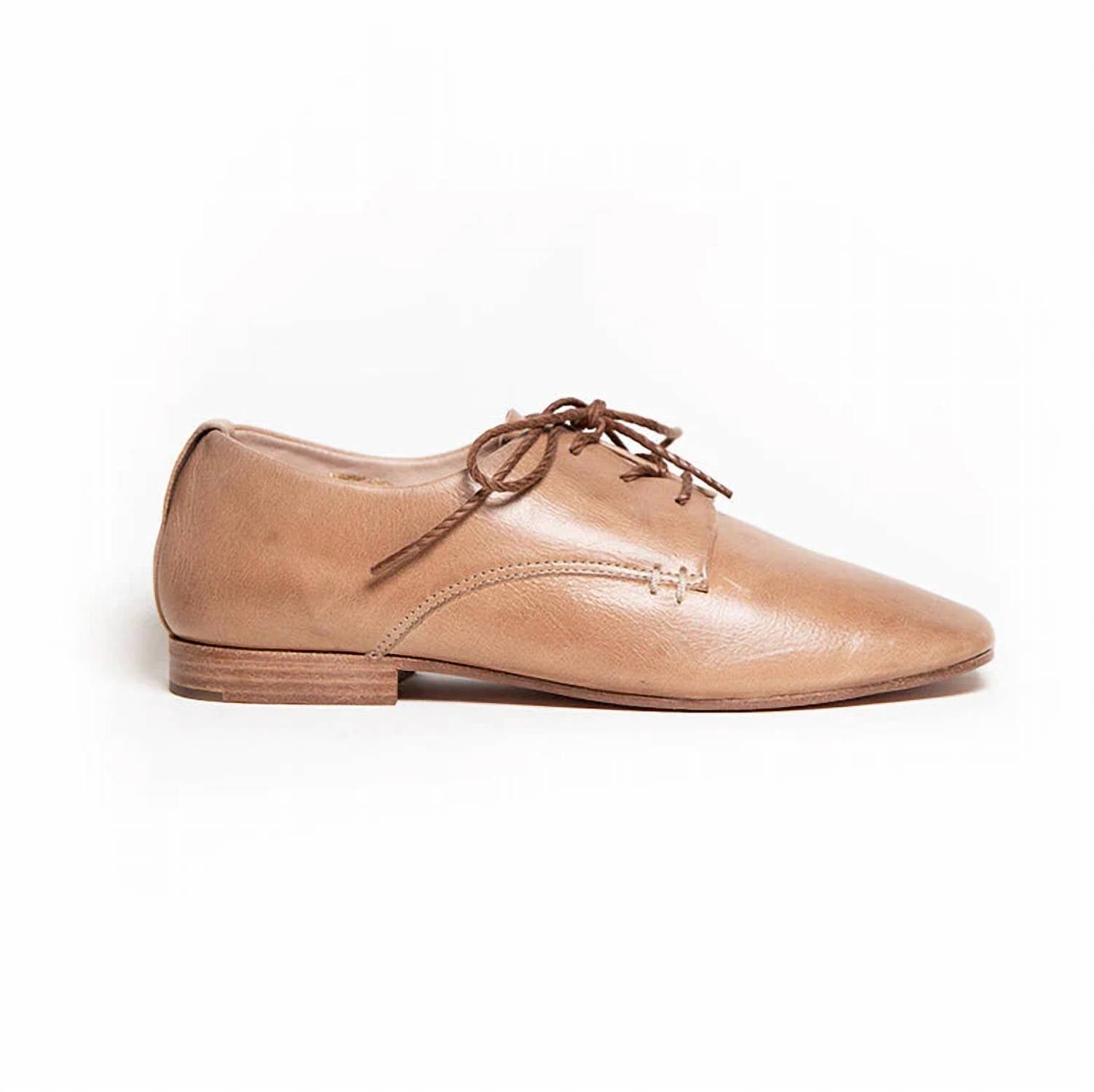 Either/Or - Women's Square Toe Vegetable-tanned Oxford Shoes