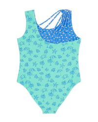 Feather 4 Arrow - Girls Crystal Summer Sun Reversible One Piece Swimsuit