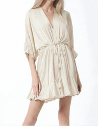 Aakaa - Tie Front Chest Mini Dress