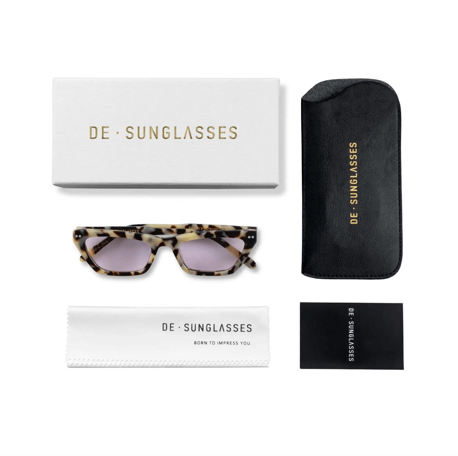 De-Sunglasses - Women's Beverly Leopard Sunglasses