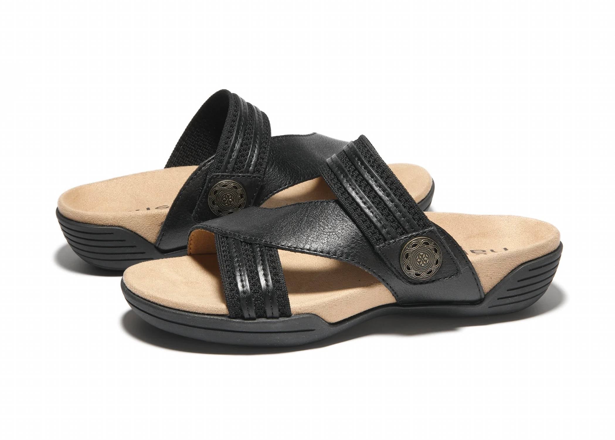 Halsa Footwear Women's Desiree Sandal in black - women's sandal - alternate view
