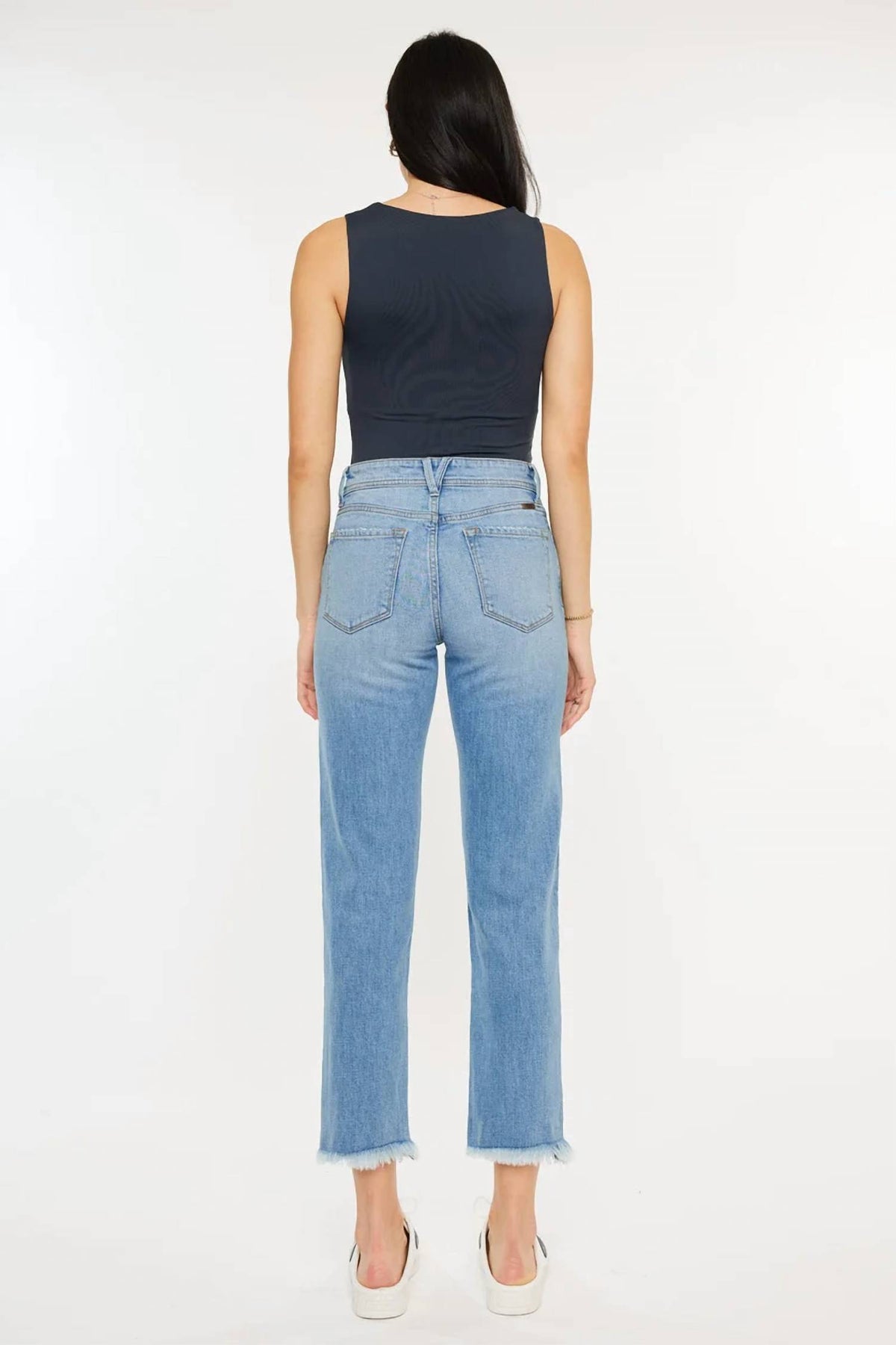 Kancan - Nancy High Rise Slim Straight Jeans