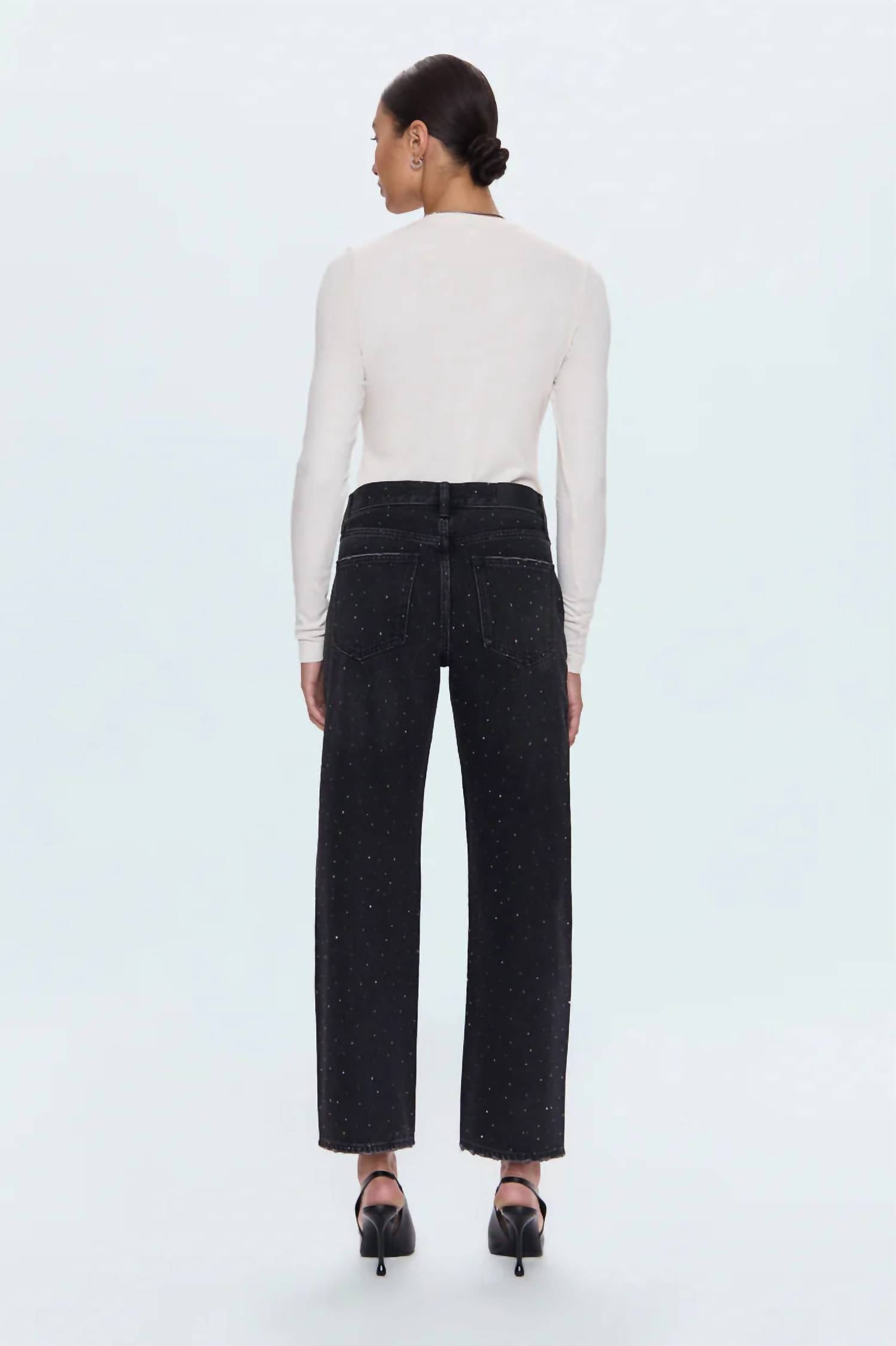 Pistola - Lexi Mid Rise Bowed Straight Jean