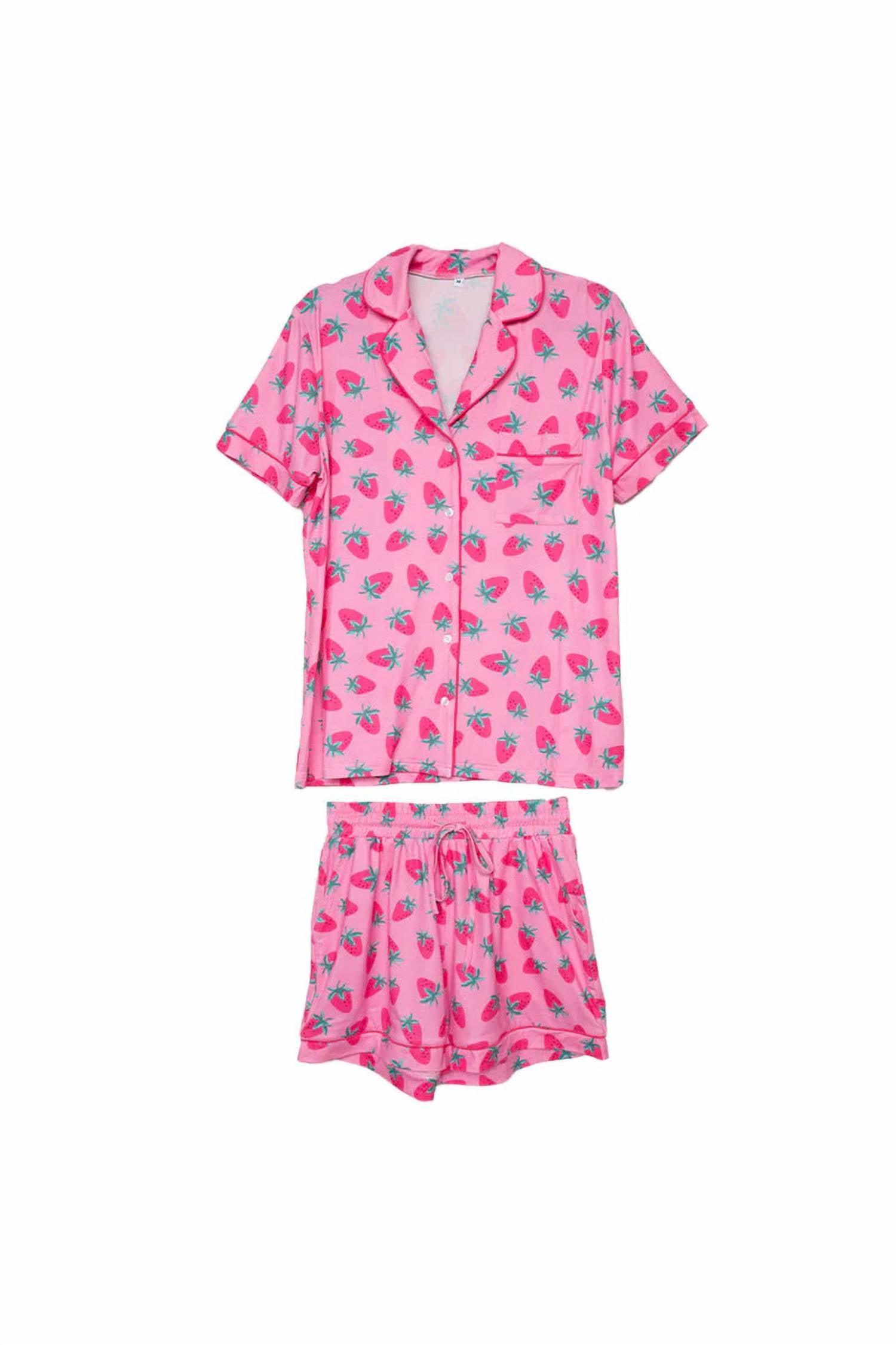 Katydid - Strawberry Print Loungewear Set
