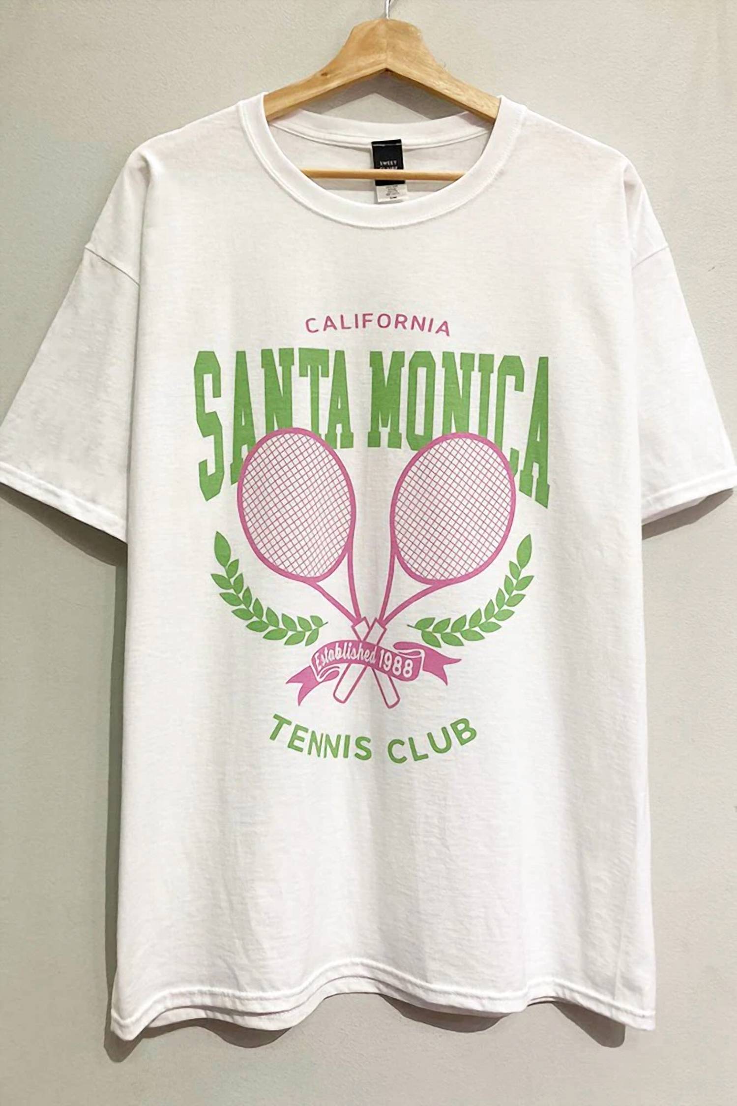 Sweet Claire - Santa Monica Tennis Club Oversized Tee