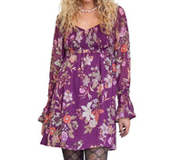 Illa Illa - Avery Printed Chiffon Smocking Dress