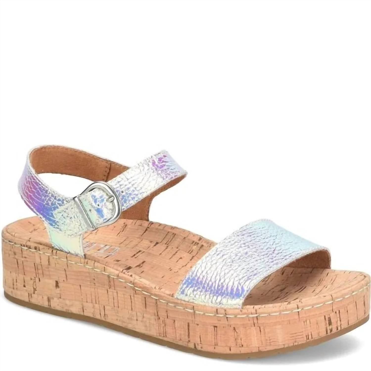 Born - Women's Sari Cork Platform Wedge Sandals