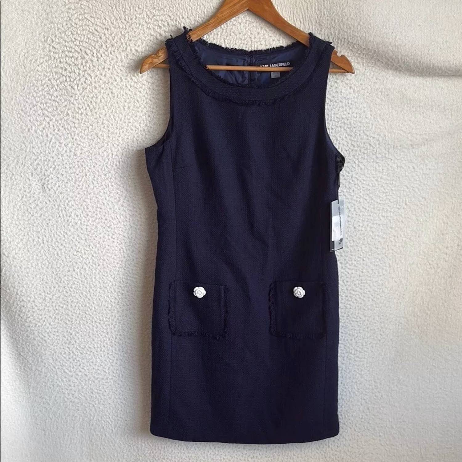 Karl Lagerfeld - Women's Sleeveless Tweed Dress
