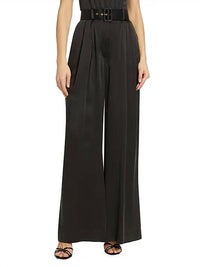 Zimmermann - Pleated Silk Satin Wide-leg Pants