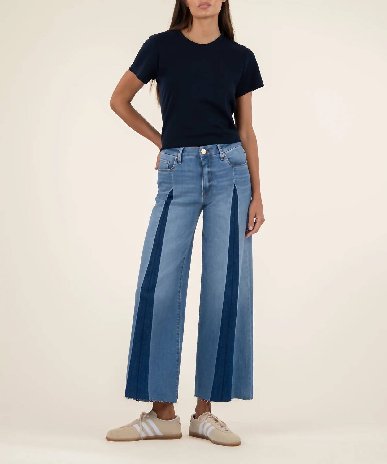 Kut From The Kloth - Meg High Rise Wide Leg Front Pleat Jeans
