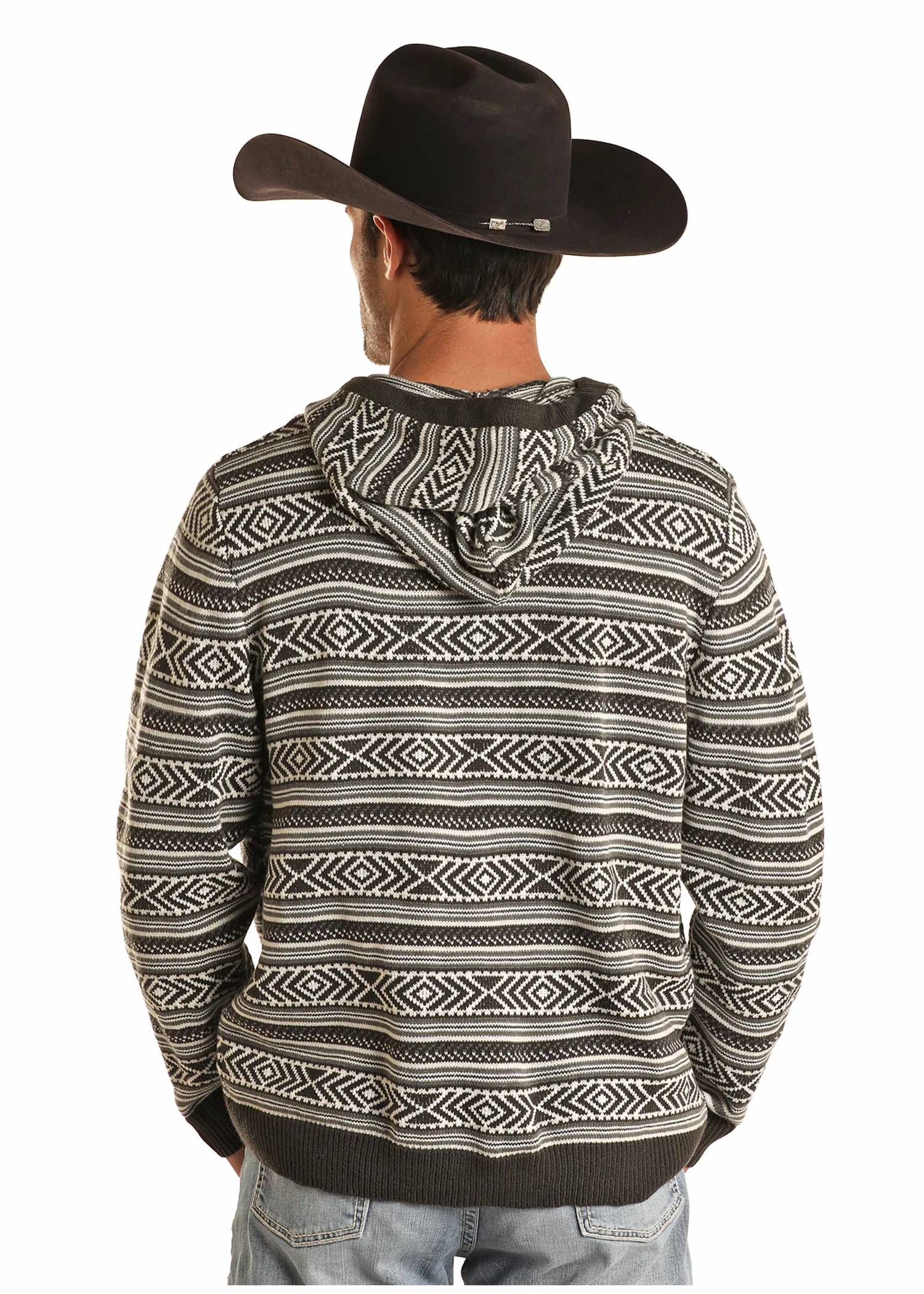 Rock & Roll Denim - Henley Sweater Hoodie
