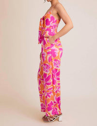 Gilli - Summer Fling Front Tie Floral Jumpsuit