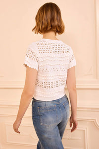 Ulla Johnson - Abriana Eyelet Knit Cardigan