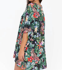 Show Me Your Mumu Peta Tunic Top in jungle mirage print - women's shirt - alternate view