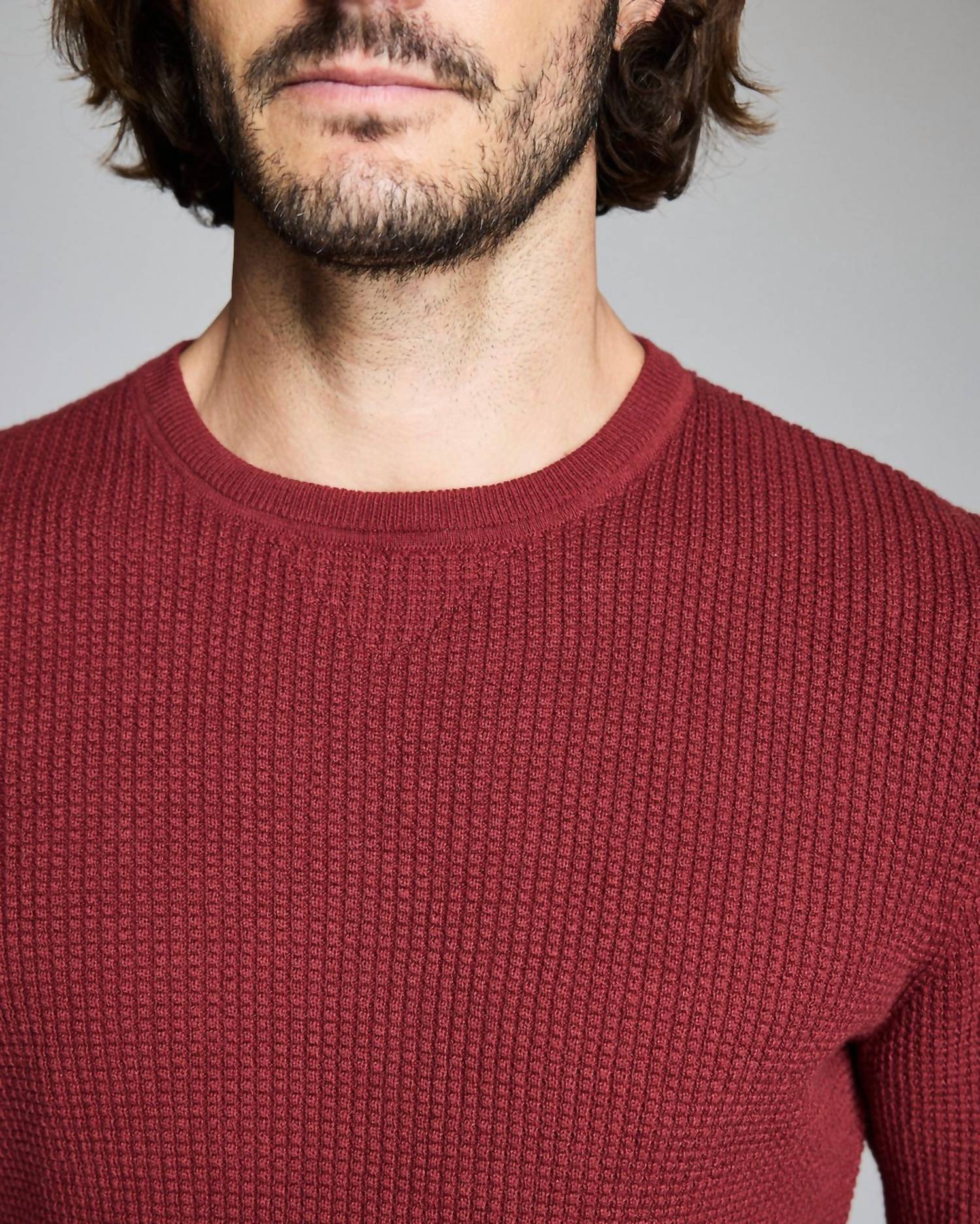 Billy Reid - Mini Waffle Crewneck Sweater