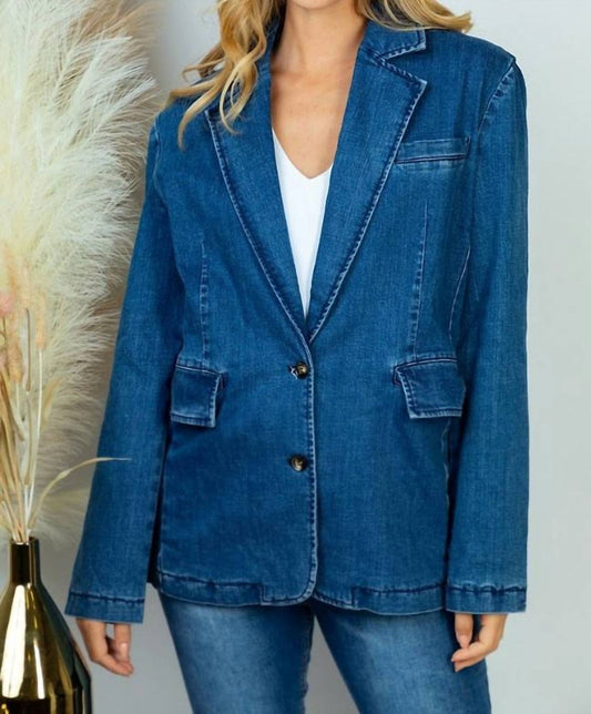 White Birch - Denim Blazer