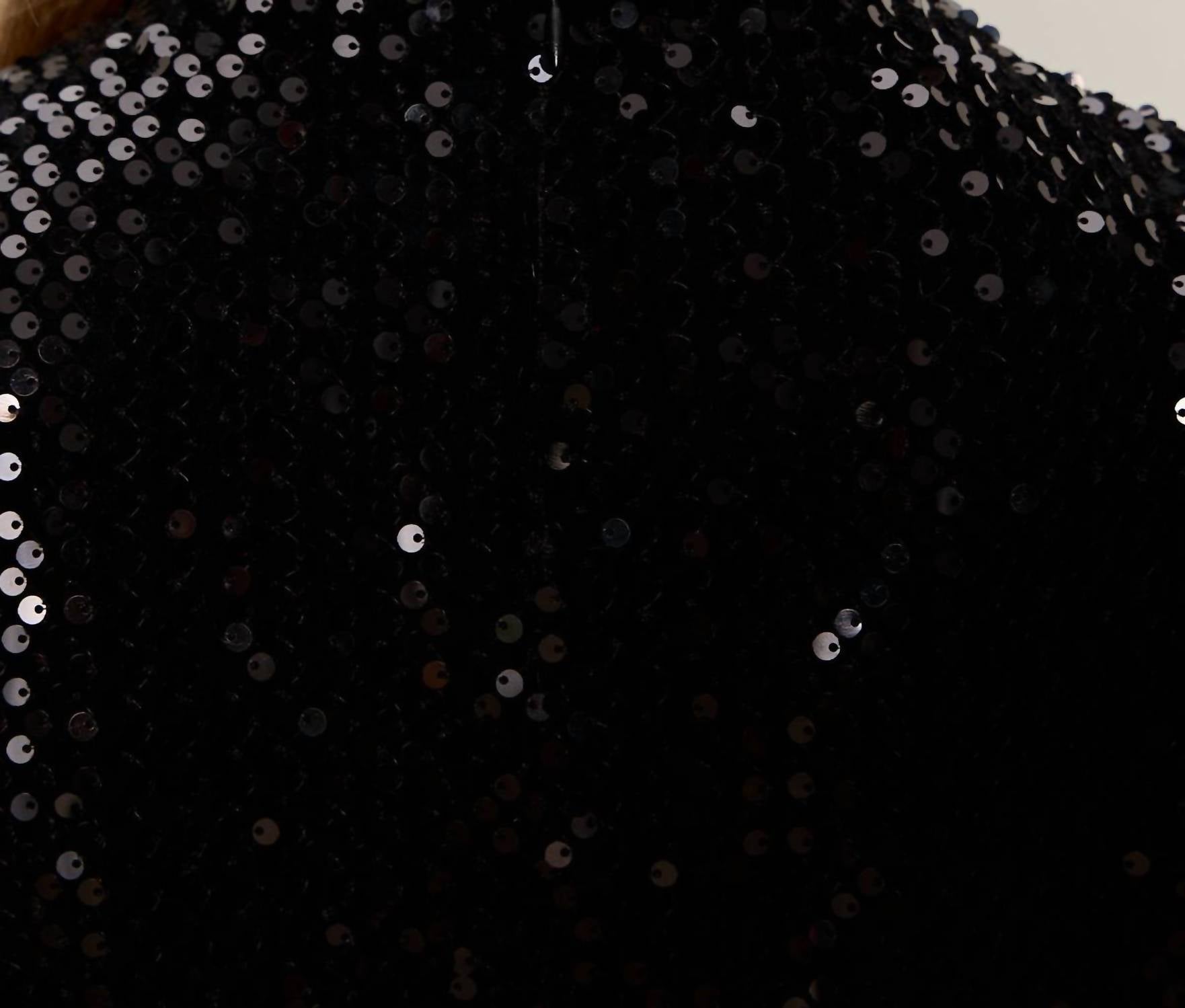 Sanctuary - Funnel Neck Sequin Top