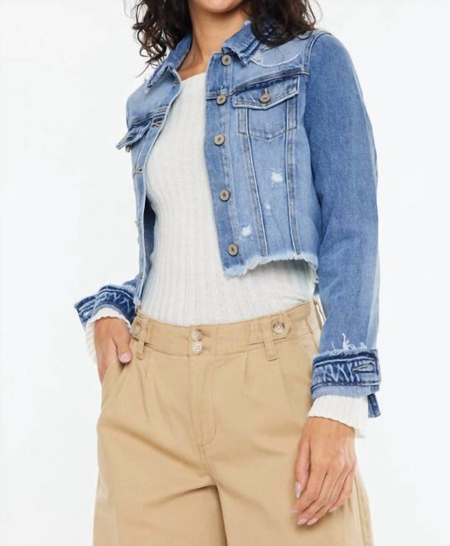 Kancan - Crop Fray Jacket