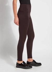 Lysse Signature Center Seam Legging in double espresso - women's pants - alternate view
