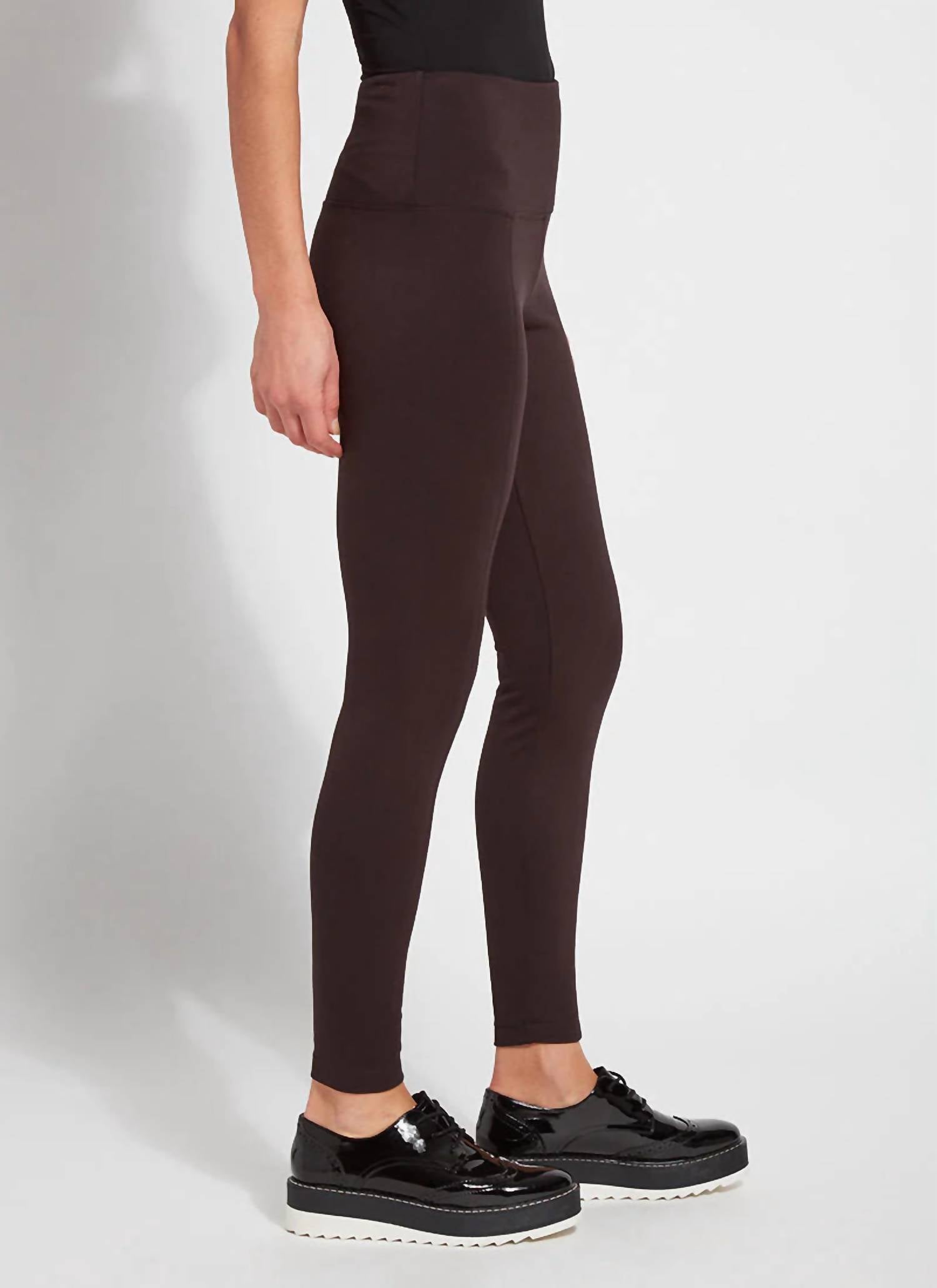 Lysse Signature Center Seam Legging in double espresso - women's pants - alternate view