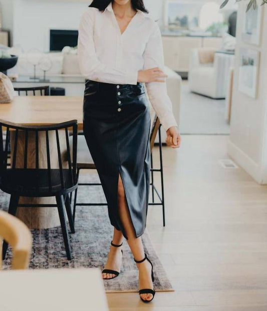 Mikarose - Maxi Leather Skirt