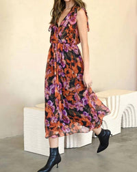 Adelyn Rae - Vianka Tie Shoulder Midi Dress