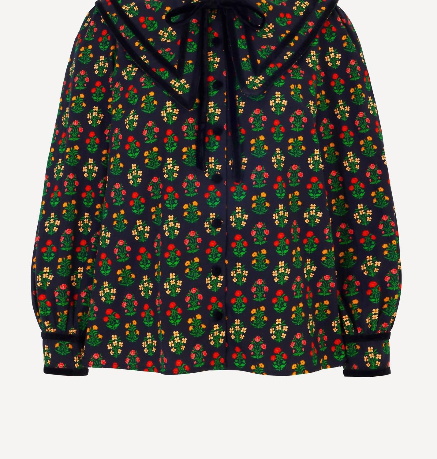 Pink City Prints - Cleo Long Puffed Sleeve Blouse