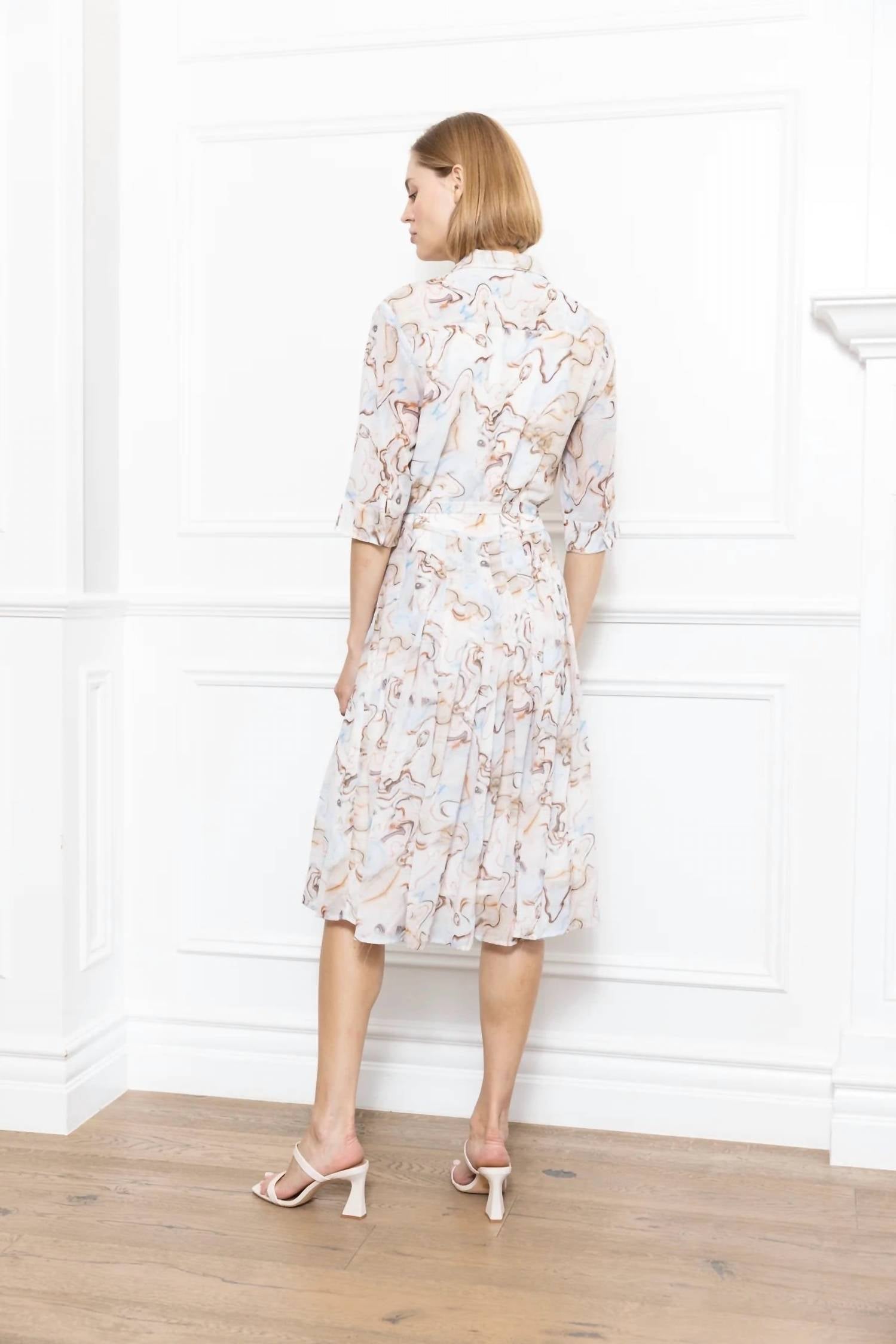 Zero Degree Celsius - Marble Print Dress