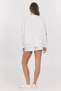 Vintage Havana - Crochet Square French Terry Crewneck