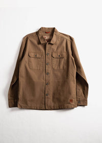Iron & Resin Men's Deadstock Overshirt in khaki - men's jacket