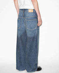 ISABEL MARANT PRE-LOVED Janael pants in dark blue - men's jeans - detail view