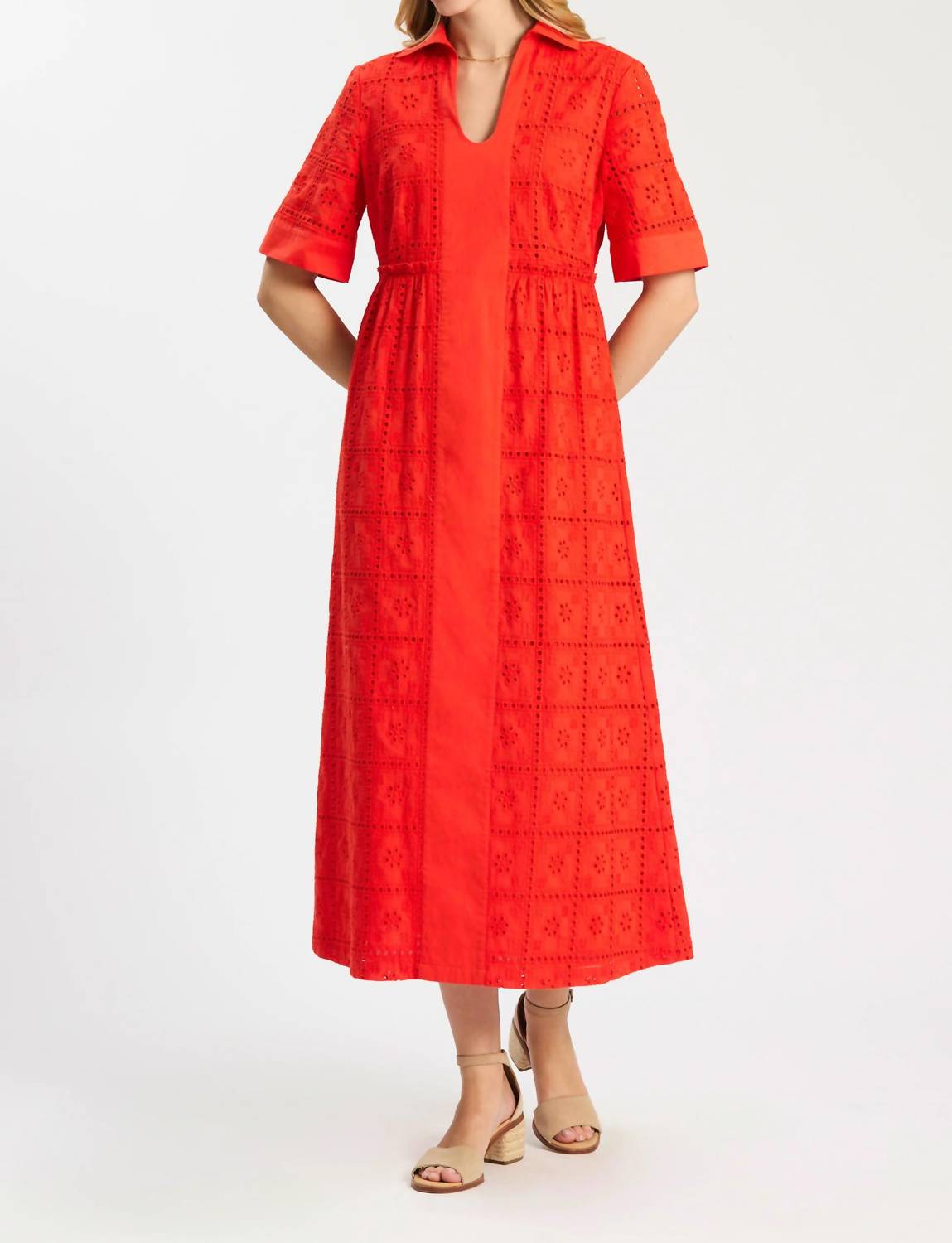 Tyler Boe - Lane Cotton Eyelet Maxi Dress