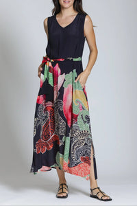 Apny - V-neck Tank Midi Dress