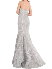 Jovani - Strapless Embellished Mermaid Prom Dress
