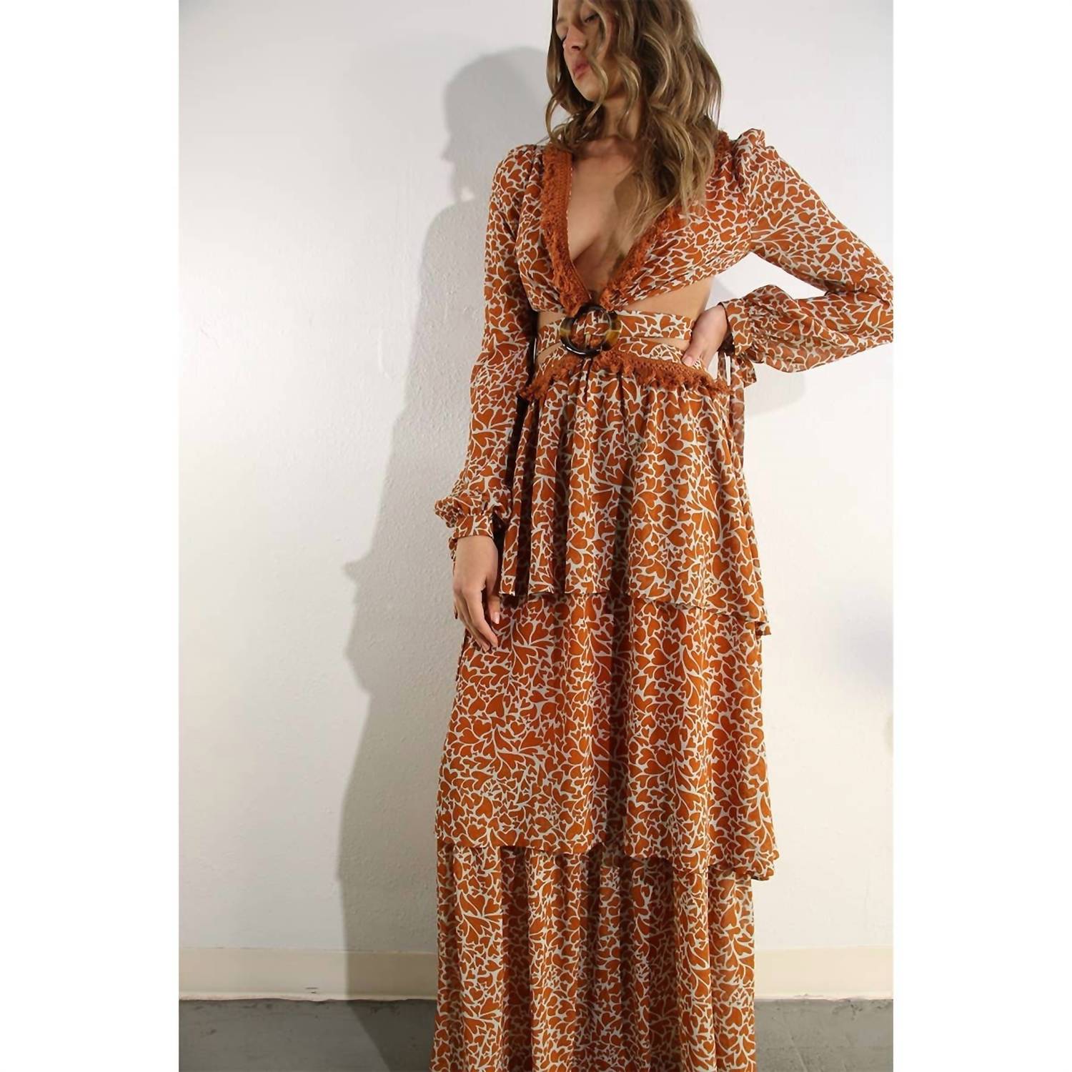 Mulla - Cross Back Tie Maxi Dress