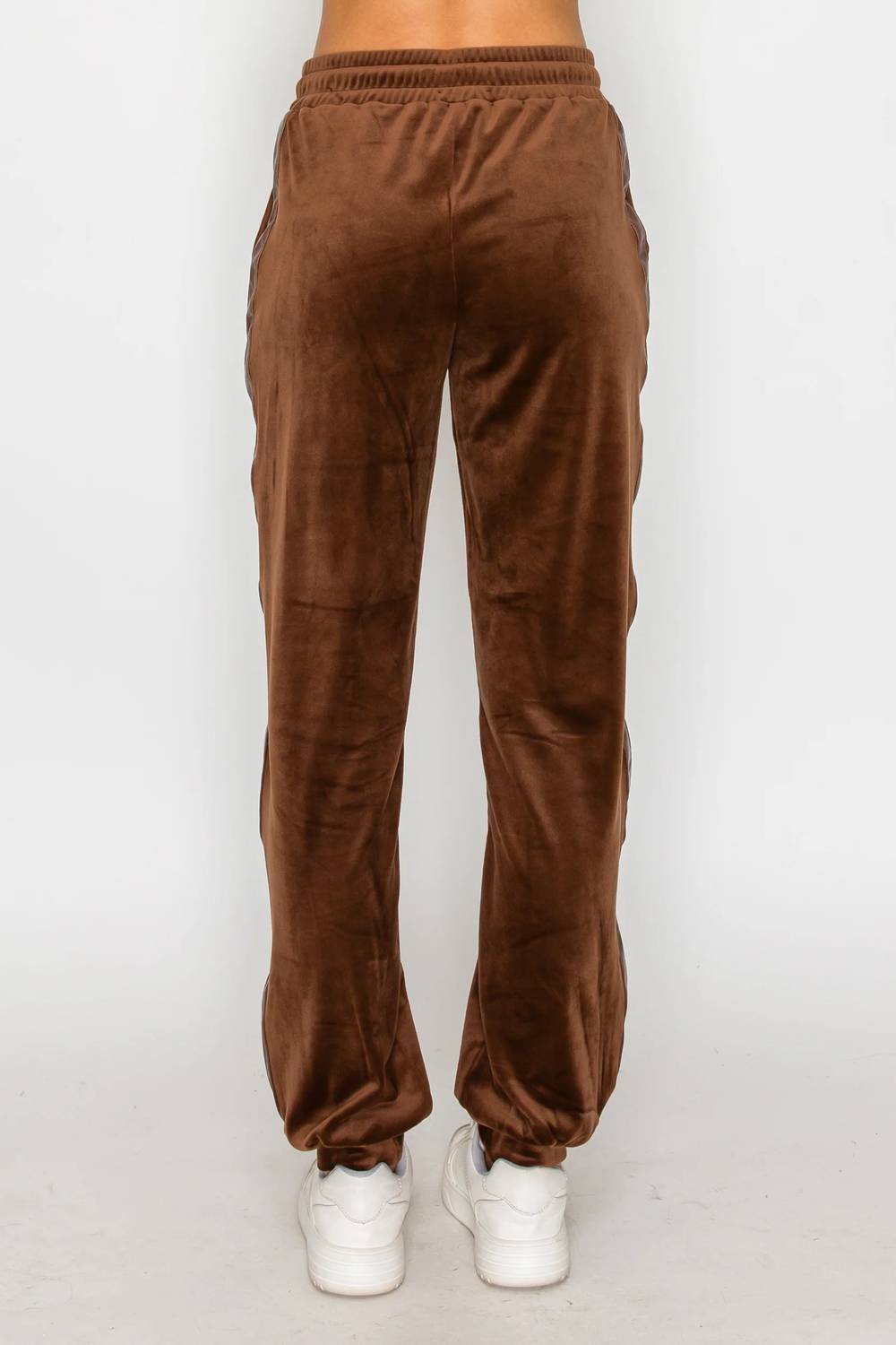Knit Riot - Velour Track Jogger Pants