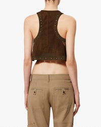 Isabel Marant - The Kelby Studded Patch Work Vest