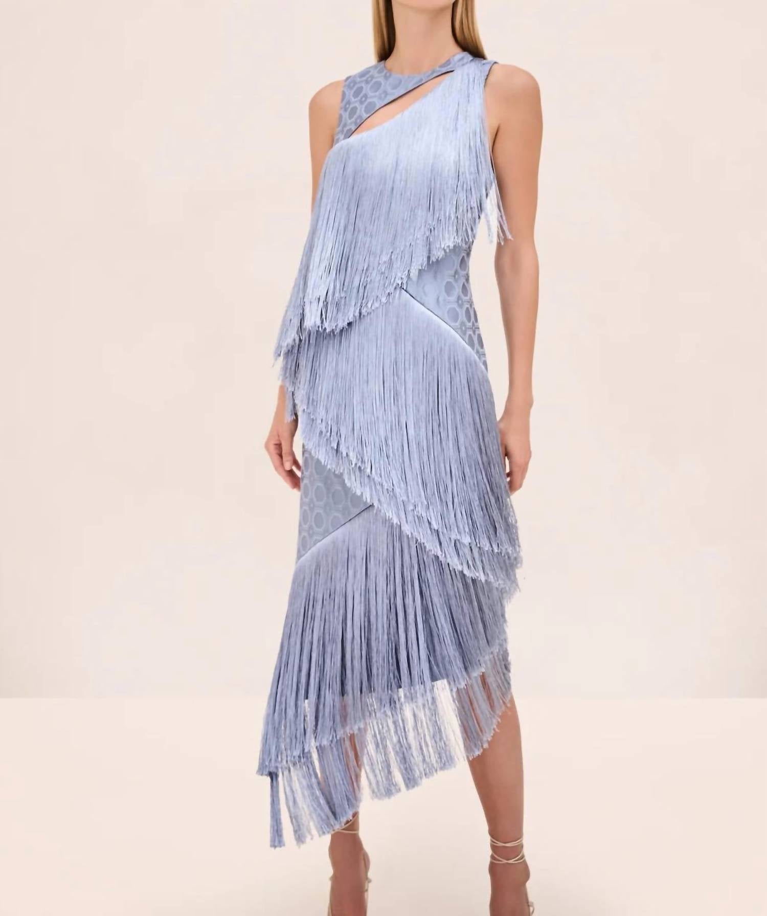 ALEXIS Costa Sleeveless Dress in blue - women's dress