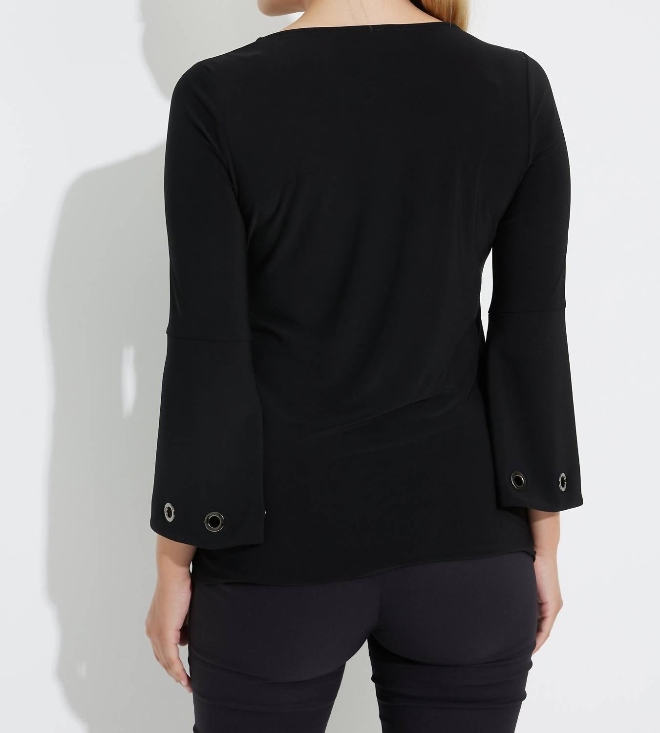 Joseph Ribkoff - Grommet Sleeve Top