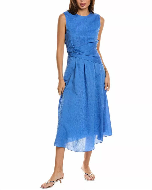 Frame - Ruched Sleeveless Midi Dress