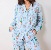 Printfresh - Champagne Tower Long Pajama Set