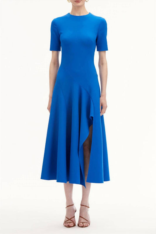 Oscar De La Renta - Short Sleeve Wave Dress