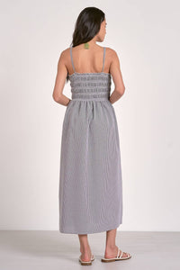 Elan - Seersucker Midi Dress