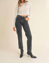 Mable - Women's Shoulder Paded Crop Top