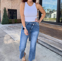 Risen - Alessia Crossover Straight Leg Jeans
