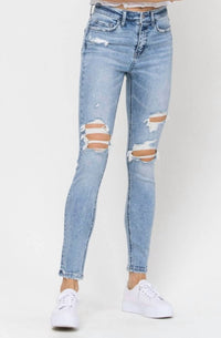 Vervet By Flying Monkey - High Rise Distressed Skinny Jean