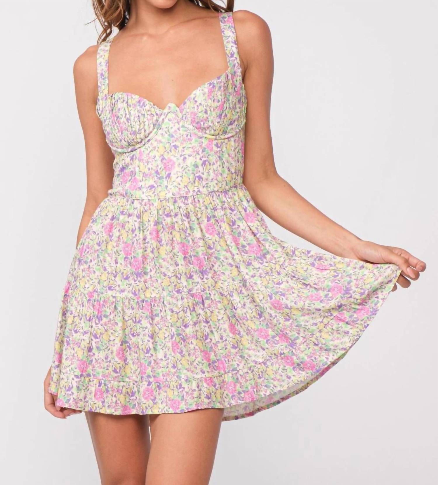 Sky To Moon - Floral Underwire Dress