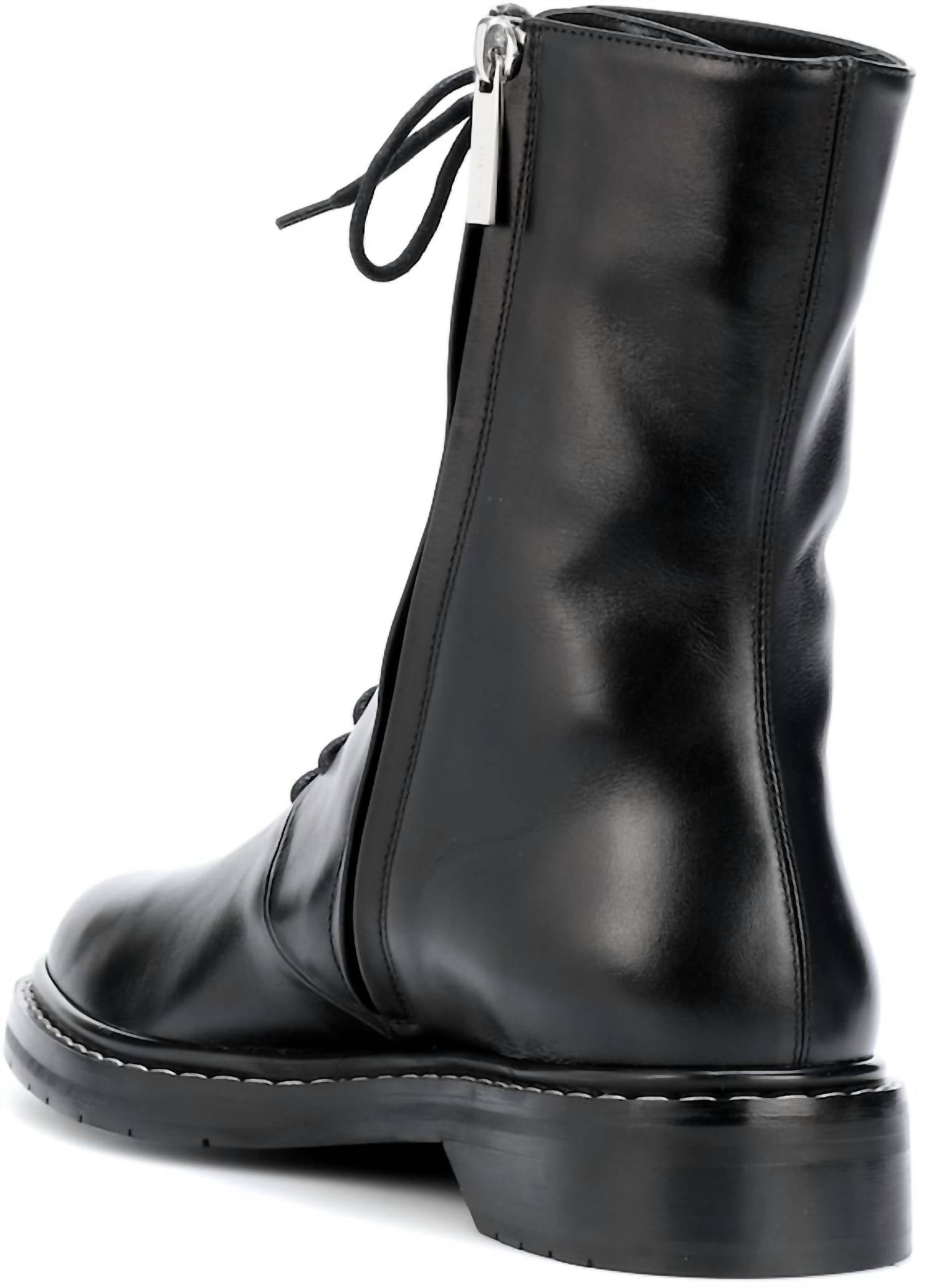 The Row - Women's Fara Leather Combat Boots