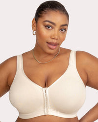 Curvy Couture - Cotton Luxe Front And Back Close Wireless Bra