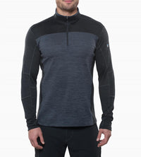 KUHL Ryzer 1/4 Zip Pullover in black koal - men's sweater